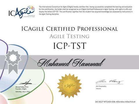 ICAgile Certified Professional โ Test (ICP-TST)
